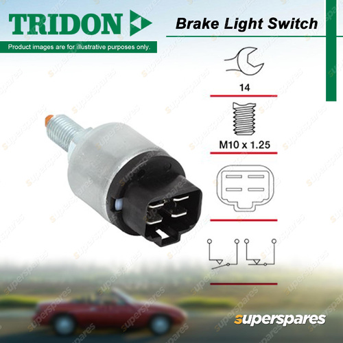 Tridon Brake Light Switch for Isuzu Bighorn UBS25 UBS52 UBS55 2.2L 2.8L 3.2L