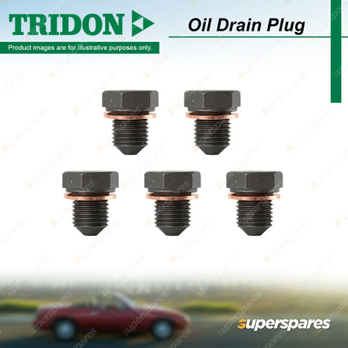 5Pcs Tridon Oil Drain Plugs for Seat Cordoba 6K1 6K2 1.6L 1.8L 1995-1999