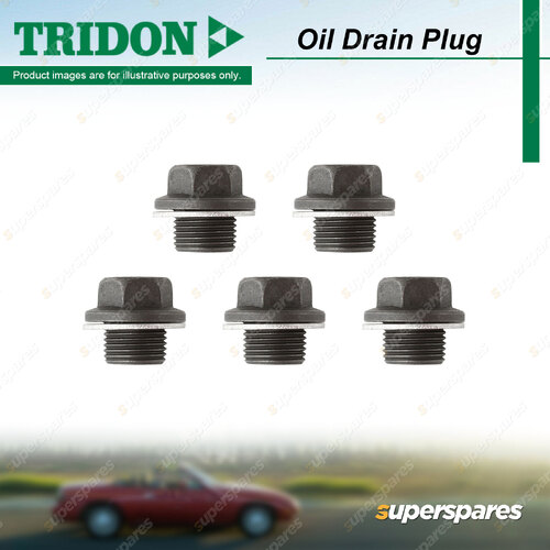 5x Tridon Oil Drain Plugs for Porsche Boxster 986 987 Cayman 2.7L 2.9L 3.2L 3.4L