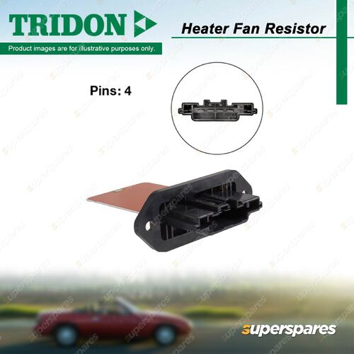 Tridon Heater Fan Resistor for Mazda 3 BK BL FWD 2.0L 2.3L 4cyl 2003-2013 4 Pins