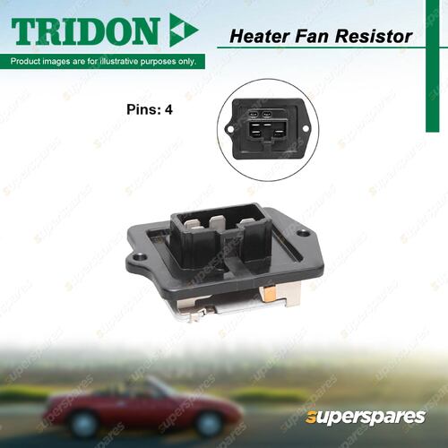 Tridon Heater Fan Resistor for Subaru Liberty BE BH Outback BH BHE BH9 4 Pins