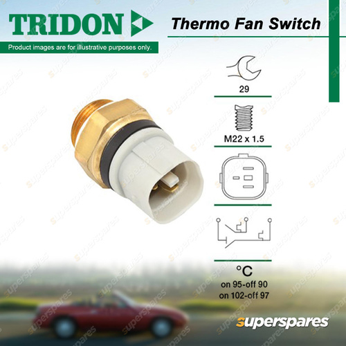 Tridon Thermo Fan Switch for Audi A3 S3 TT 1.6L 1.8L AKL AVU BFQ APG AUM AUQ