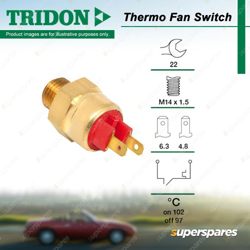 Tridon Thermo Fan Switch for BMW 3 Series 520i 525e 733i E21 E23 E28 E30