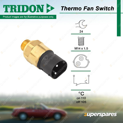 Tridon Thermo Fan Switch for BMW 318iS E36 1.8L M43 DOHC 16V Petrol