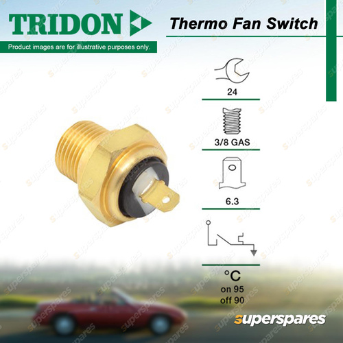 Tridon Thermo Fan Switch for Daihatsu Move L601 0.8L ED-20 SOHC 6V