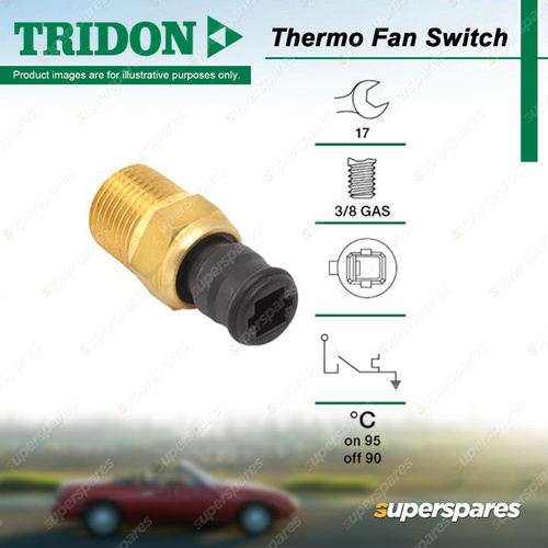 Tridon Thermo Fan Switch for Daihatsu Charade G203C 1.5L HEE SOHC 16V