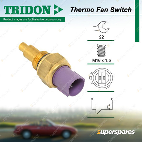 Tridon Thermo Fan Switch for Honda Legend KA2 KA 2.5L 2.7L SOHC 24V