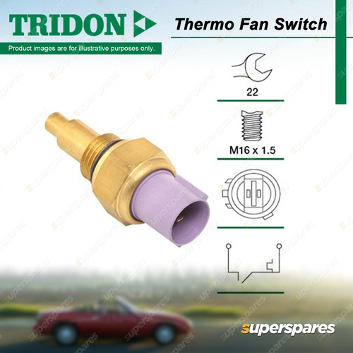 Tridon Thermo Fan Switch for Honda Legend KA7 3.2L C32A3 SOHC 24V Petrol