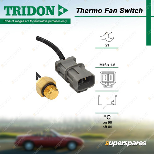 Tridon Thermo Fan Switch for Nissan Bluebird U13 Cefiro A32 PA32 2.0L 2.5L