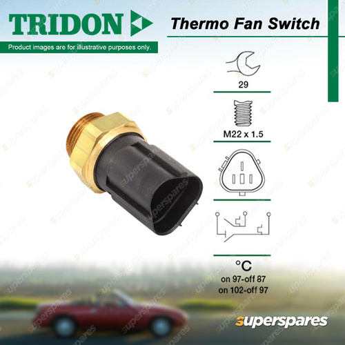 Tridon Thermo Fan Switch for Skoda Fabia 5J 6Y Roomster 5J Octavia 1U