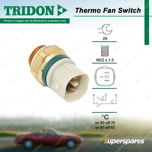 Tridon Thermo Fan Switch for Volkswagen Transporter IV Syncro 2.4L AAB