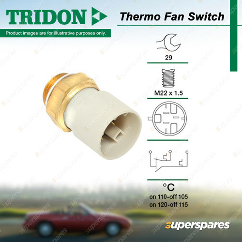 Tridon Fan Switch for Holden Calibra YE YE95 2.0L 2.5L C20LET C25XE 1994-1998