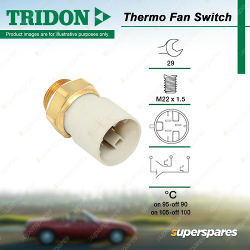 Tridon Fan Switch for Holden Astra TR 2.0L X20XEV 09/1996-09/1998