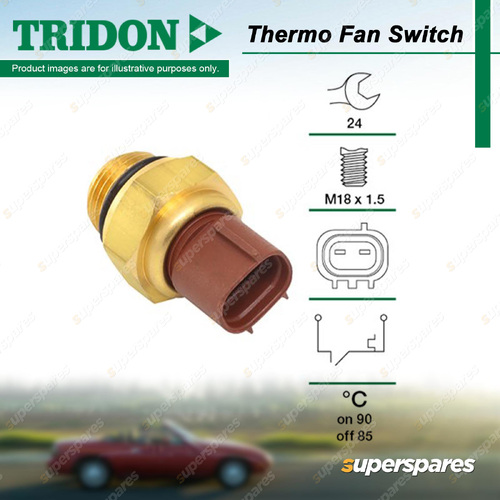 Tridon Fan Switch for Holden Barina MH 1.3L G13B V4 10/1991-05/1994