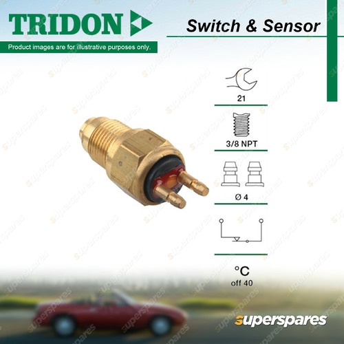 Tridon Fan Switch for Ford Laser KE 1.6L B6 V4 SOHC 10/1987-02/1990