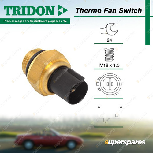 Tridon Thermo Fan Switch for Kia Credos K9A Sportage K00 2.0L 1996-2004