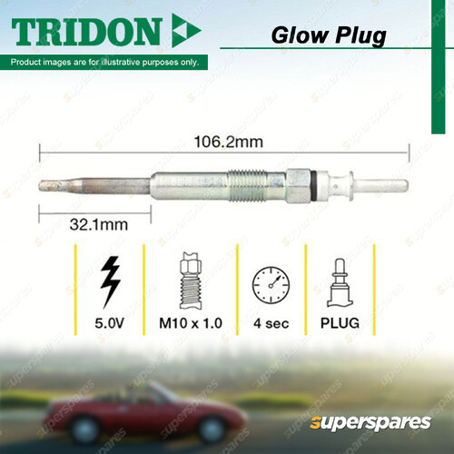 Tridon Glow Plug for Holden Torana LX 5.0L 8cyl 186kW 50Y 1975-1978