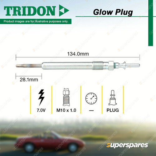 Tridon Glow Plug for Mclaren MP4 RWD Petrol 3.8L 8cyl 441kW M838T 2011-2014