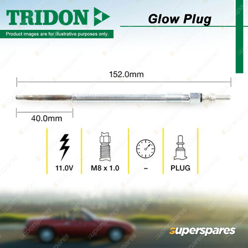 Tridon Glow Plug for Fiat Ducato 244 250 250 290 2.3L 3.0L Multijet 2006-2023