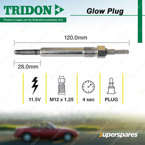 Tridon Glow Plug for Mercedes Benz C-Class W202 E-Class W124 2.5L 3.0L 1993-1996