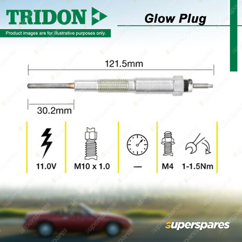 Tridon Glow Plug for Mazda 3 BK 6 GG GY 2.0L 4cyl RF8G RF7J 2006-2009