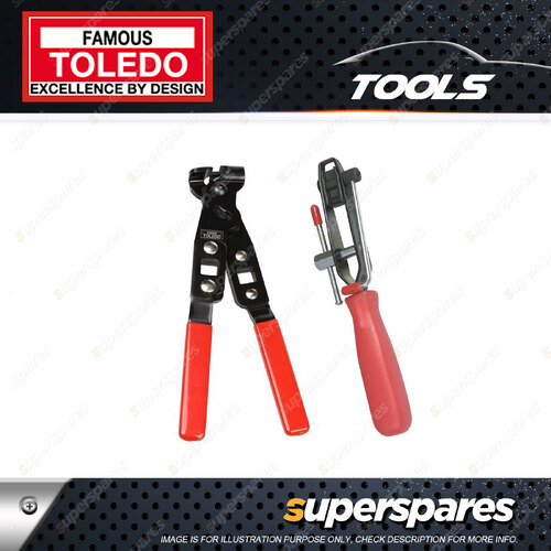 Toledo CV Boot Clamp Tool Kit - Banding Tool With Cutter & CV Boot Clamp Pliers