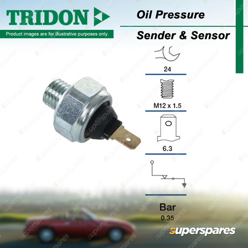 Tridon Oil Pressure Light Switch for Smart ForTwo Roadster R452 0.6L 0.7L