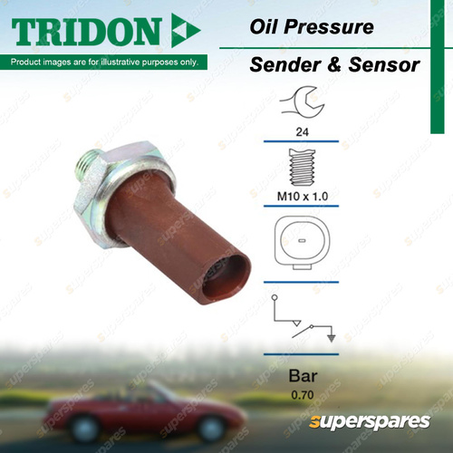 Tridon Oil Pressure Light Switch for Volkswagen Transporter IV 2.5L AAF