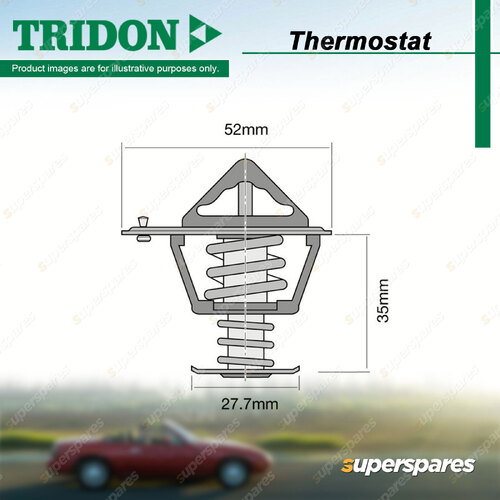 Tridon Thermostat for Honda CRZ ZF Jazz GE 1.5L LEA1 L15A7 2009-2014