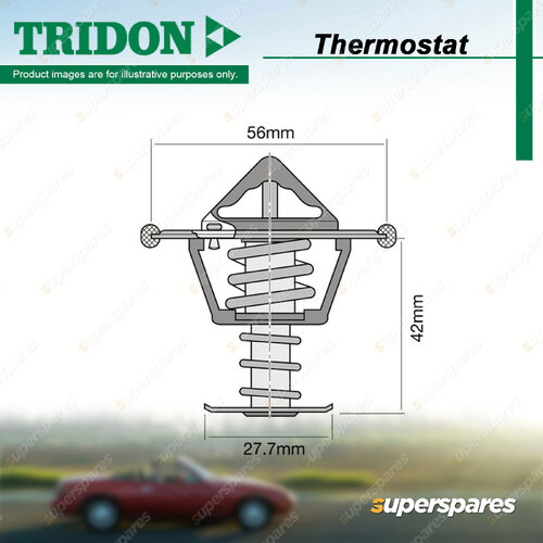 Tridon High Flow Thermostat for Mitsubishi L200 MN Triton MN MQ MR