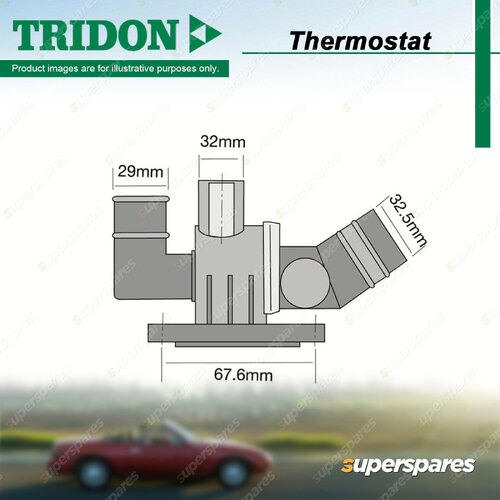 Tridon Thermostat for Audi Q7 4L R8 TT FV 2.0L 4.2L 5.2L CCFC CTP CHHC 2010-On