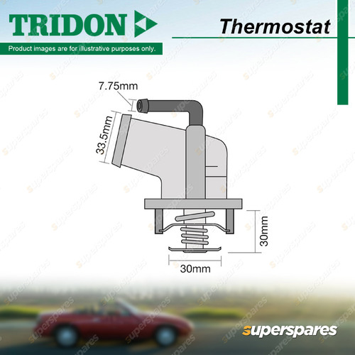 Tridon Thermostat for Holden Viva JF 1.8L F18D3 DOHC 10/2005-05/2009