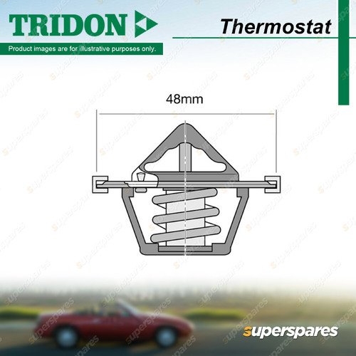 Tridon High Flow Thermostat for Ford Fiesta WP WQ WS 1.4L 1.6L 2004-2010