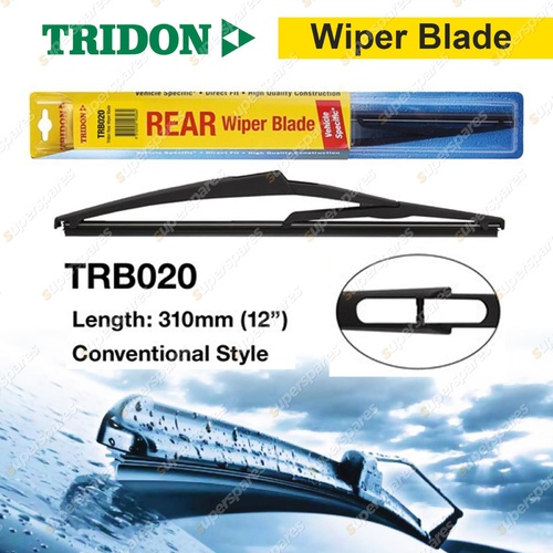 Tridon Rear Conventional Plastic Wiper Blade 12" for Peugeot 308 2008-2012