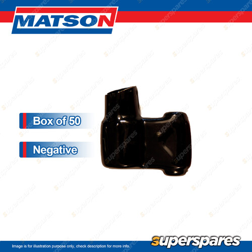 Matson Silicone Side Entry Battery Terminal Covers - Negative Box of 50