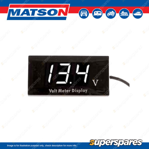 Matson Led Battery Voltmeter Display Low wattage and power saving