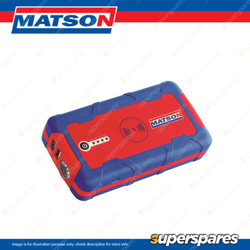 Matson 12V 500A Mini Lithium Jump Starter - 10000mAh 37Wh with Torch Function