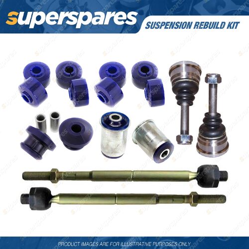 Ball Joint Rack End & Bush Rebuild Kit for Holden Commodore VN VP VL Power Steer