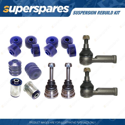 Ball Joint Tie Rod End Bump Stop Bush Rebuild Kit for Holden Commodore VN VP VL