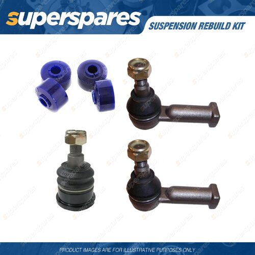 Ball Joint Tie Rod End Sway Bar Link Bush Rebuild Kit for Holden Crewman VY 2WD