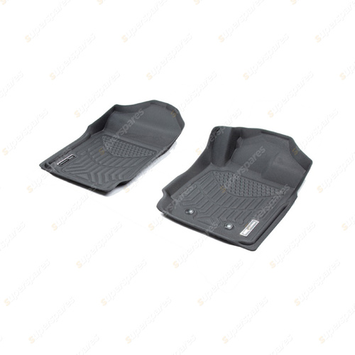 Front Pair Trufit 3D Rubber Mats Maxtrac Series for Mazda BT50 UP UR 2012-2020