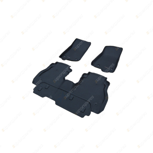 Front + Rear Trufit 3D Rubber Mats Kagu Series for Jeep Gladiator JT 2020-On