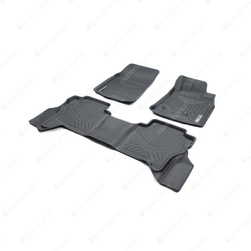 F + R Trufit 3D Rubber Mats Maxtrac for Mitsubishi Pajero NS NT NX NW 2006-2020