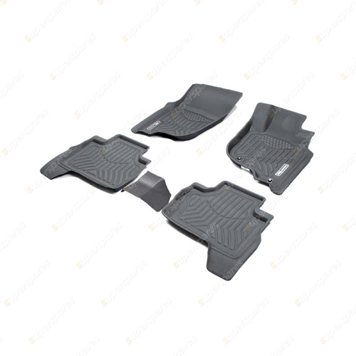 F + R Trufit 3D Rubber Mats Maxtrac Series for Mitsubishi Pajero Sport 2015-On