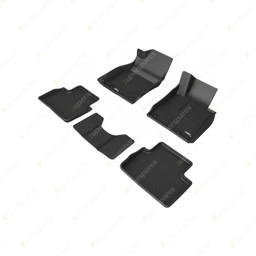 Front + Rear Trufit 3D Rubber Mats Kagu Series for Mazda 3 BP CX-30 2019-On