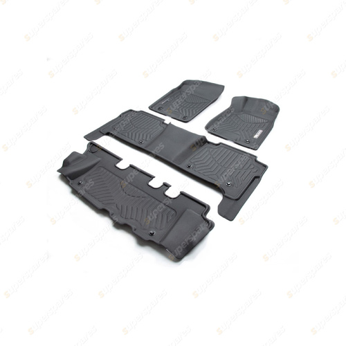 3 Rows Trufit 3D Rubber Mats Maxtrac Series for Nissan Patrol Y62 2013-On