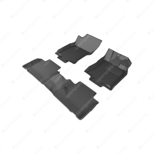 Front + Rear Trufit 3D Rubber Mats Kagu Series for Nissan X-Trail T31 2008-2013