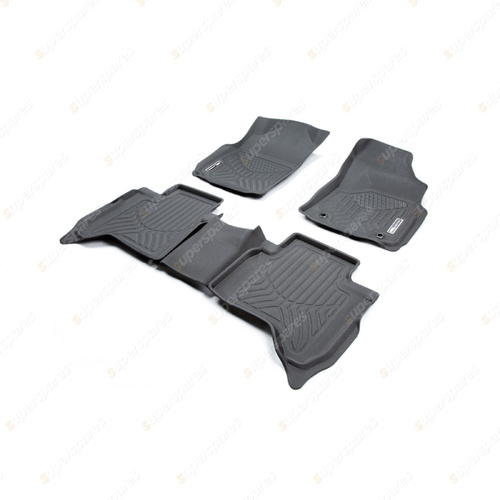 F + R Trufit 3D Rubber Mats Maxtrac for Toyota Hilux 8Th Gen Manual 2015-On