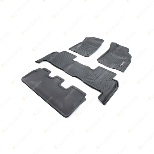 3 Rows Trufit 3D Rubber Mats Maxtrac for Toyota Landcruiser 200 GX GXL 2007-2012