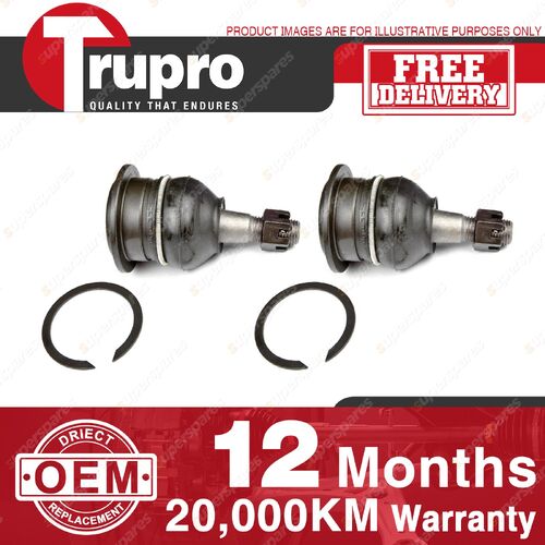 2x Trupro Front Upper Ball Joints for Toyota Hilux KUN26 KUN16 GGN25 GGN15 TGN16